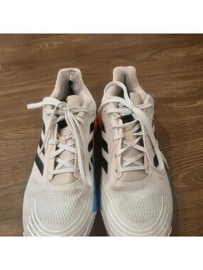 Adidas Men's White and Multi Trainer